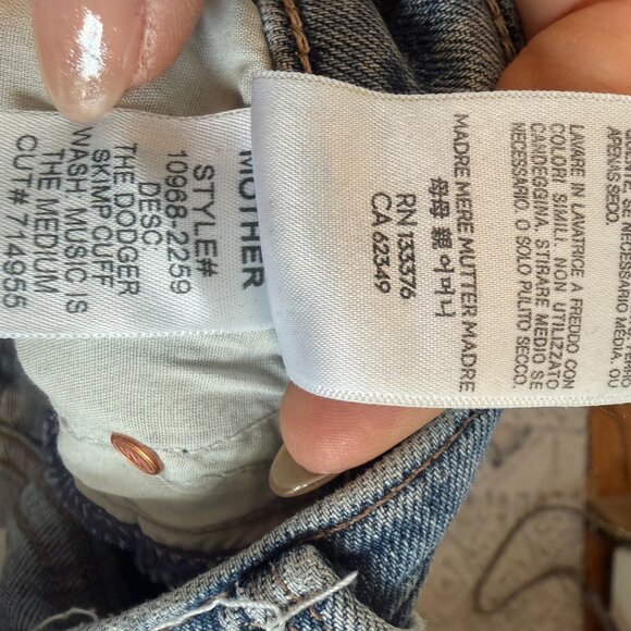 mother denim | the dodger skimp cuff | size 28 - Picture 9 of 10